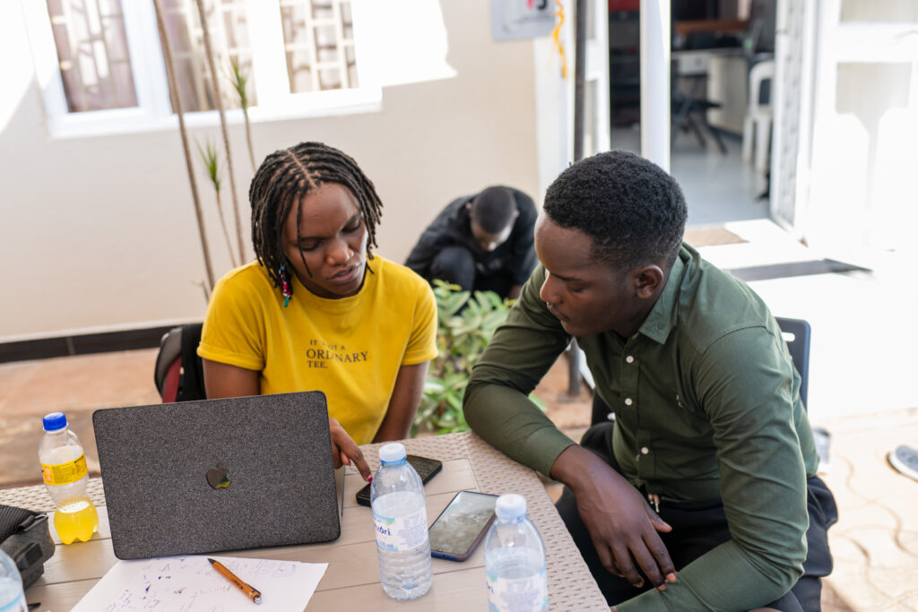 AJournalist attending a digital security training session in Uganda
